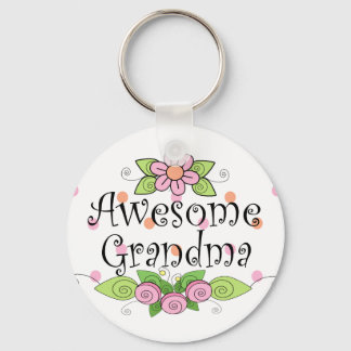 Awesome Grandma T-Shirt Key Ring
