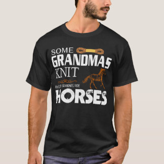 Awesome Grandmas Ride Horses shirt girl