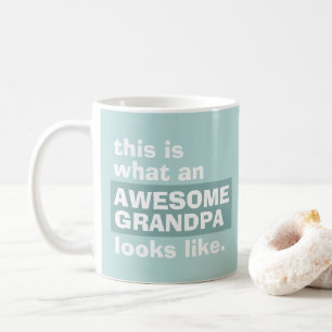 Awesome Grandpa Gift Unique Modern Keepsake Coffee Mug
