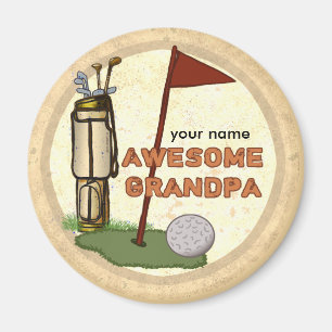 Awesome Grandpa Golf  magnet