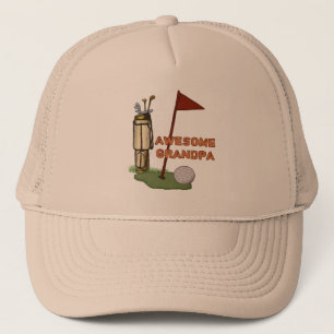 Awesome Grandpa Golf Trucker Hat