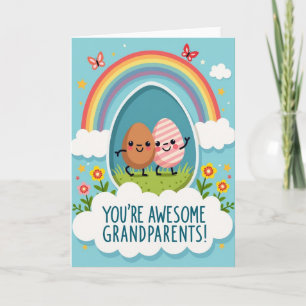 Awesome Grandparents Love Card