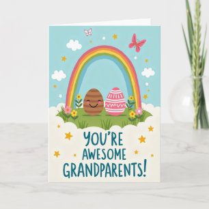 Awesome Grandparents Message Card