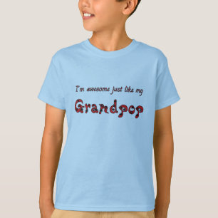 Awesome Grandpop Light Blue T-Shirt