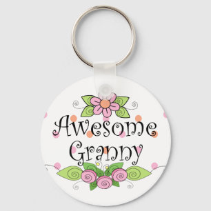 Awesome Granny T-Shirt Key Ring