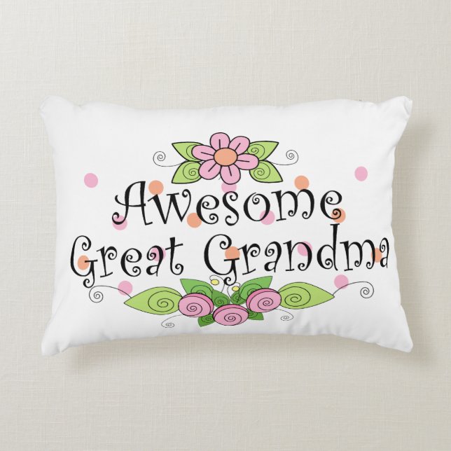 Awesome Great Grandma Decorative Cushion (Front)