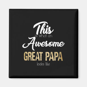 Awesome Great Papa Special Great Grandpa Magnet