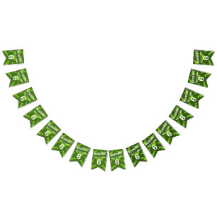 Awesome green dinosaur theme Birthday party Bunting