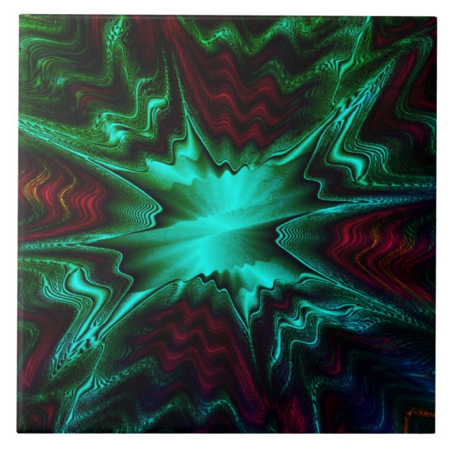 Awesome Green Quartz  Tile (Front)