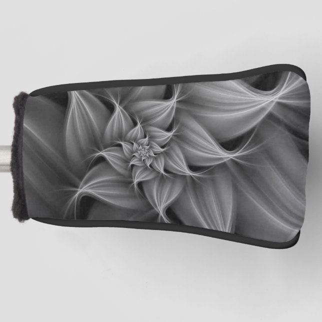 Awesome Grey lower Fractal  Golf Head Cover (Front)