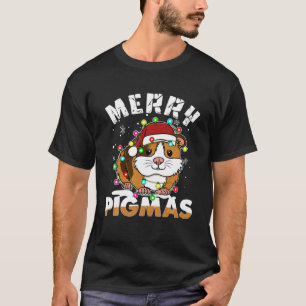 Awesome Guinea Pig Santa Hat Light Christmas PJ Me T-Shirt
