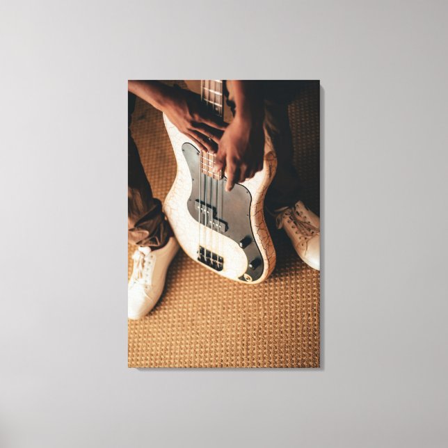 Awesome Guitar Canvas Print (Front)