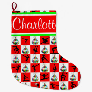 AWESOME GYMNAST PERSONALIZED CHRISTMAS STOCKING