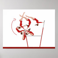 Awesome Gymnastics Poster - uneven bars