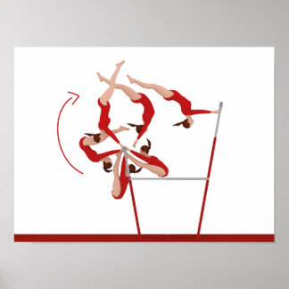 Awesome Gymnastics Poster - uneven bars