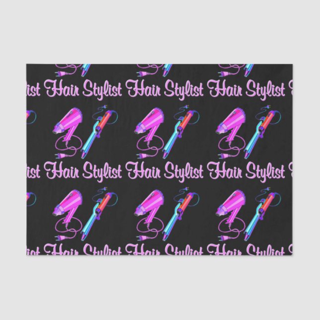 AWESOME HAIR STYLIST TEES AND GIFTS TISSUE PAPER (Front)