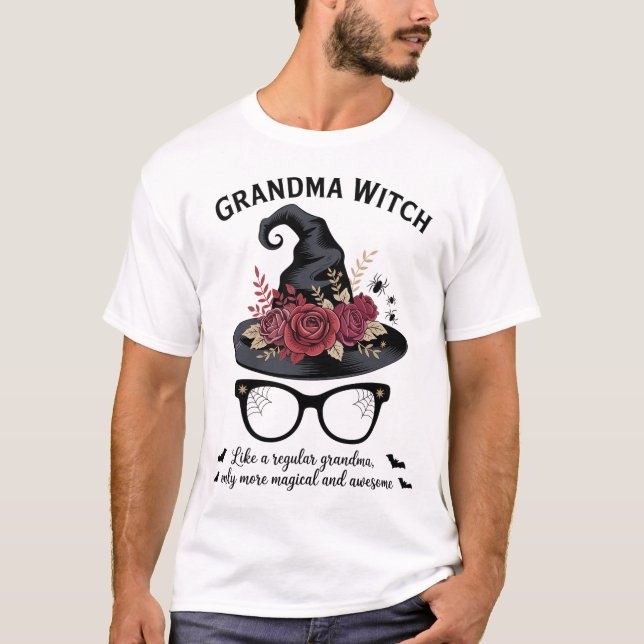 Awesome Halloween Witchy Grandma T-Shirt (Front)