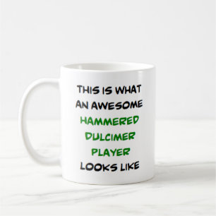 awesome hammered dulcimer player coffee mug