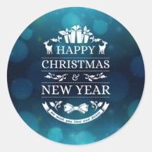 Awesome Happy New Year Sticker Design