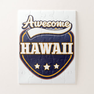 Awesome Hawaii sports logo Jigsaw Puzzle
