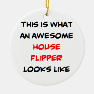 awesome house flipper ceramic tree decoration
