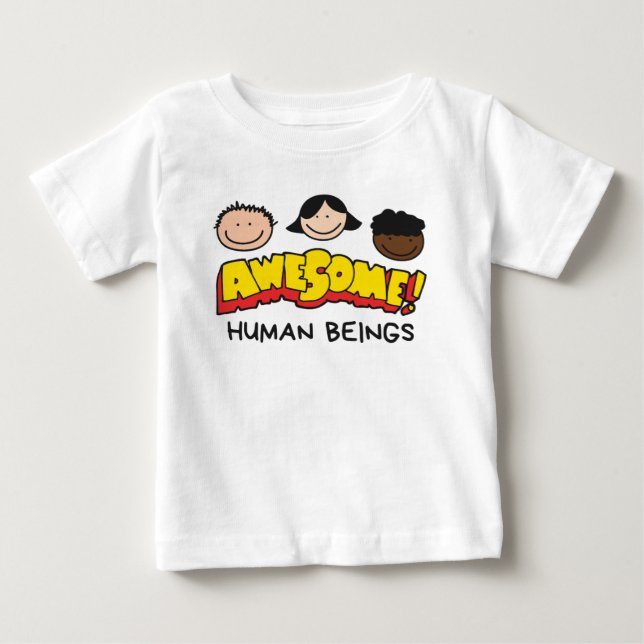 Awesome human beings  baby T-Shirt (Front)