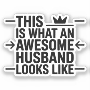 Awesome Husband Graphic Typography