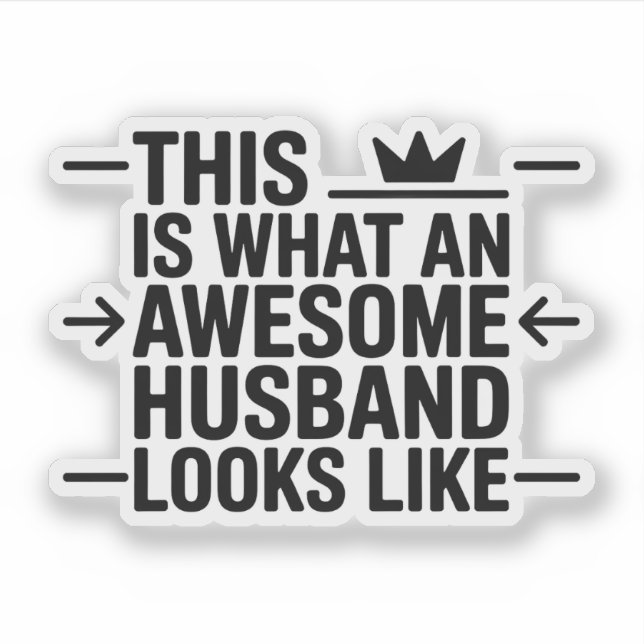Awesome Husband Graphic Typography (Front)