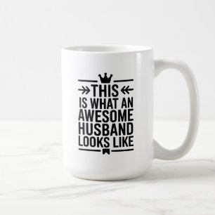 Awesome Husband Minimal Typography Coffee Mug