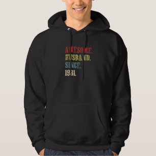 Awesome Husband Since 1981 41 Wedding Aniversary Hoodie