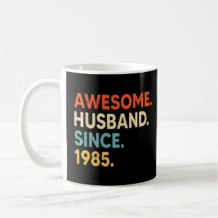 Awesome Husband Since 1985 37 Wedding Aniversary   Coffee Mug