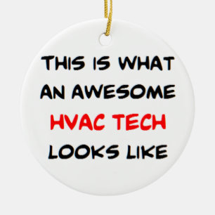 awesome hvac tech ceramic tree decoration