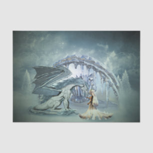 Awesome ice dragon tissue paper