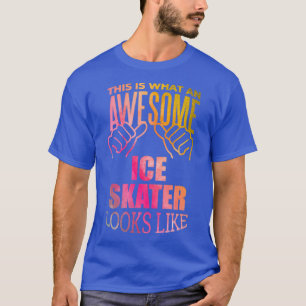 Awesome Ice Skating Gift Design in Watercolor T-Shirt