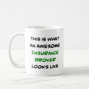 awesome insurance broker coffee mug