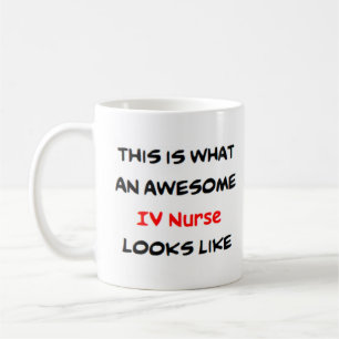 awesome iv nurse coffee mug
