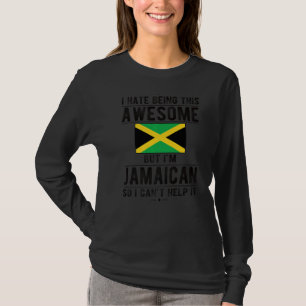 Awesome Jamaican Flag Jamaica Jamaican Roots 1 T-Shirt