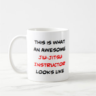 awesome jiu-jitsu instructor coffee mug