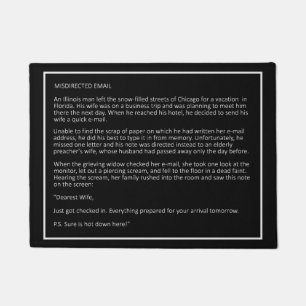 Awesome Jokes custom colour door mat 1