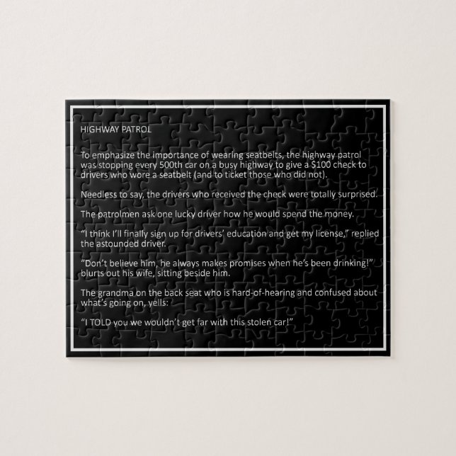 Awesome Jokes custom colour puzzle 7 (Horizontal)