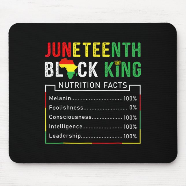 Awesome Juneteenth Black King Melanin Fathers Day  Mouse Mat (Front)