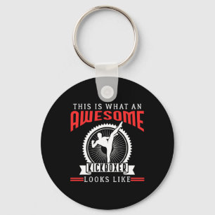 Awesome Kickboxer Kickboxing Funny Quotes Fan Gift Key Ring