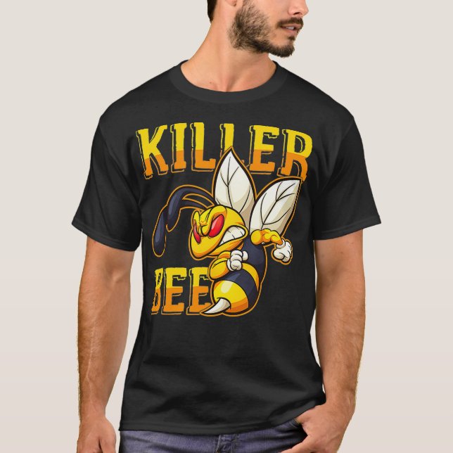 Awesome Killer Bee Hornet Yellowjacket Honeybee Lo T-Shirt (Front)