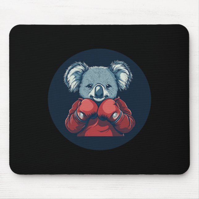 Awesome Koala Bear Boxer For A Knockout Vibe  Mouse Mat (Front)