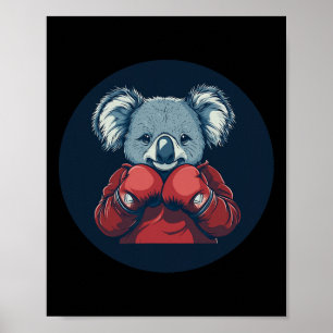 Awesome Koala Bear Boxer For A Knockout Vibe Poster