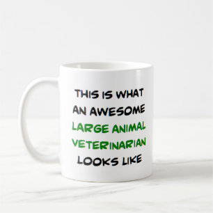 awesome large animal veterinarian coffee mug