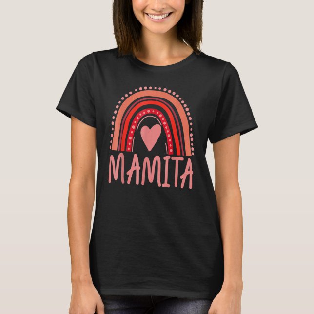 Awesome Latina Mamita Mum Valentine's Day CooL Rai T-Shirt (Front)