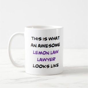 awesome lemon law lawyer coffee mug