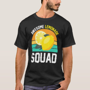 Awesome Lemonade Squad Lemon Fruit Summer Vintage T-Shirt