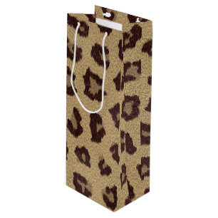 Awesome Leopard Print / Big Cat Wine Gift Bag